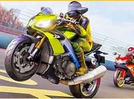 Sports Bikes Race Track