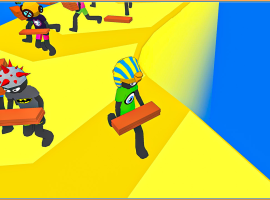 Stickman Planks Fall